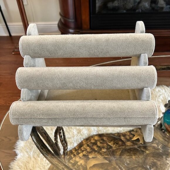 3-Tier Velvet Bracelet Watch Bangle Holder Display stand - Picture 1 of 6